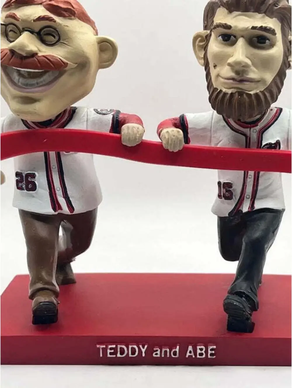 Washington Nationals President Race Teddy & Abe Bobblehead